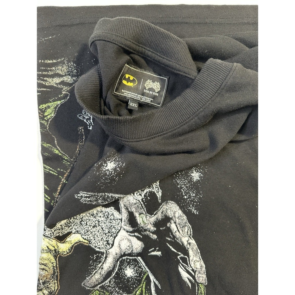 Darc Sport Batman COLLAB SOLD OUT Scarecrow "Side-By-Side" T-Shirt Black 2XL XXL - Picture 3 of 3